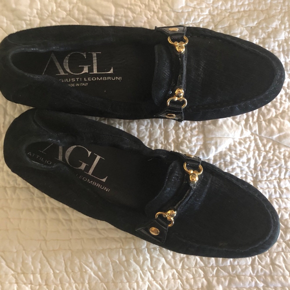 AGL Attilio Giusti Leombruni Black Flats
